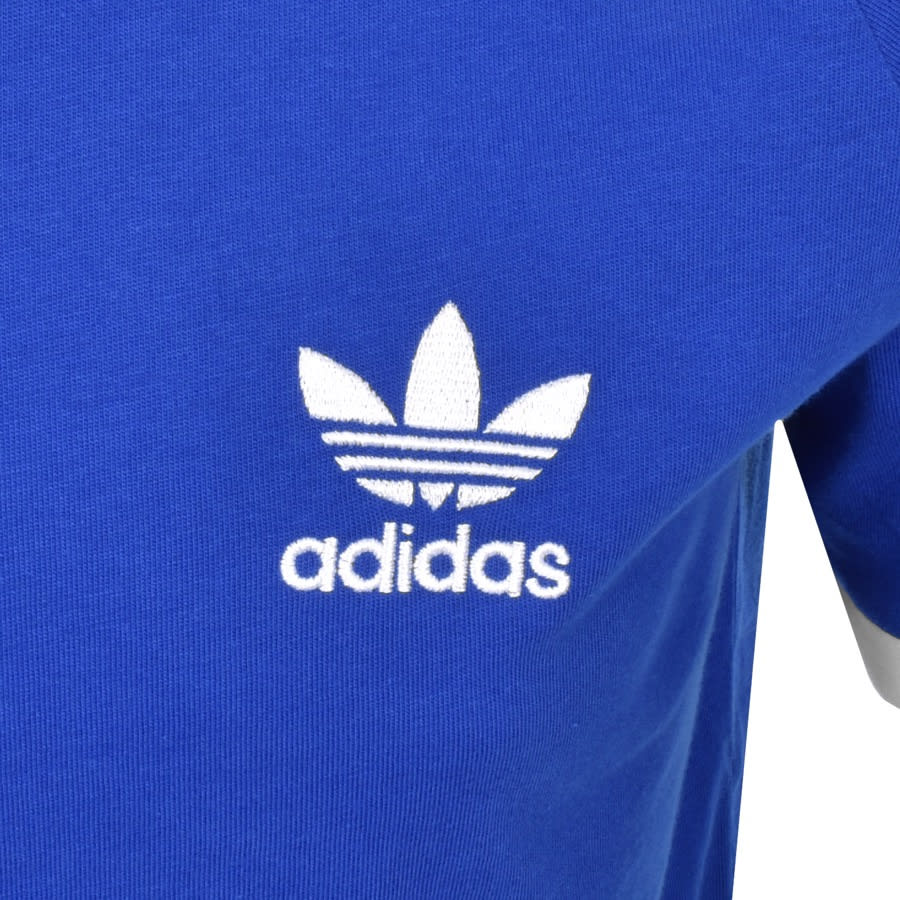Alternative Image for Productadidas Originals 3 Stripe T Shirt Blue3
